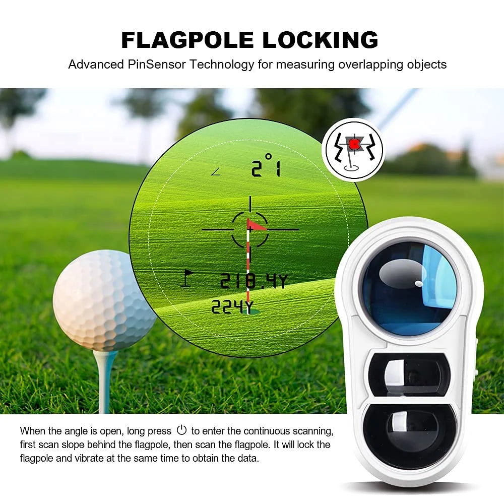 Golf Rangefinder 1000 Yards with Slope Switch