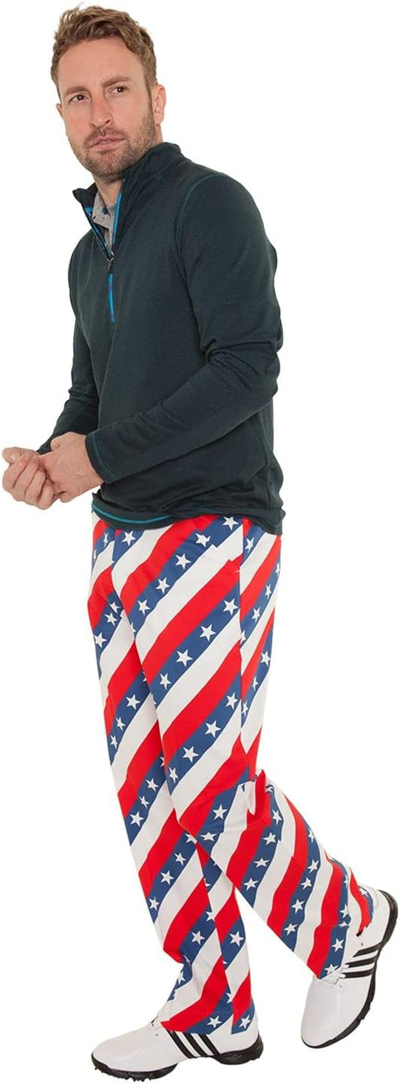 Mens Golf Pants, Golf Pants Men Relaxed Fit, Plaid Pants Men